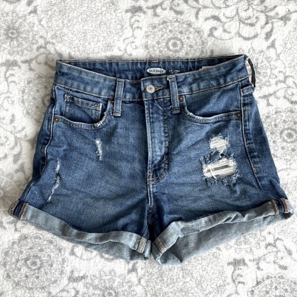 Old navy jean denim short size 0‎